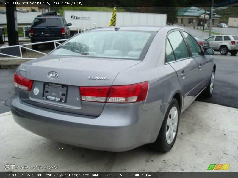 Steel Gray / Gray 2008 Hyundai Sonata GLS