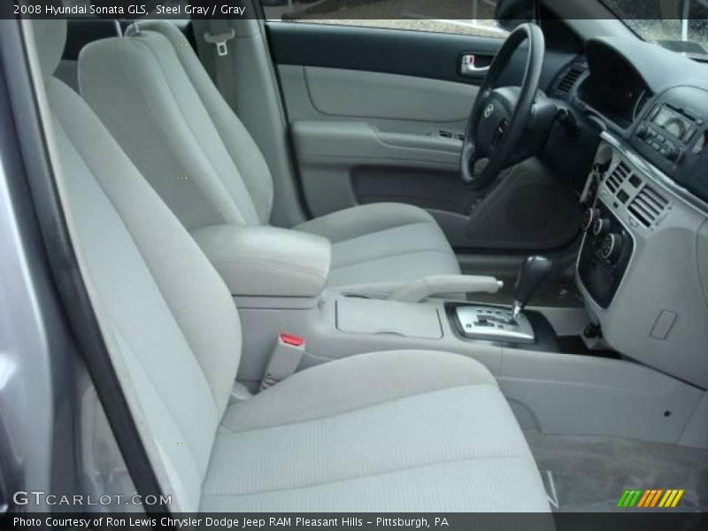 Steel Gray / Gray 2008 Hyundai Sonata GLS