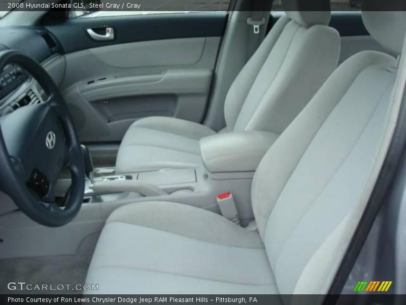 Steel Gray / Gray 2008 Hyundai Sonata GLS