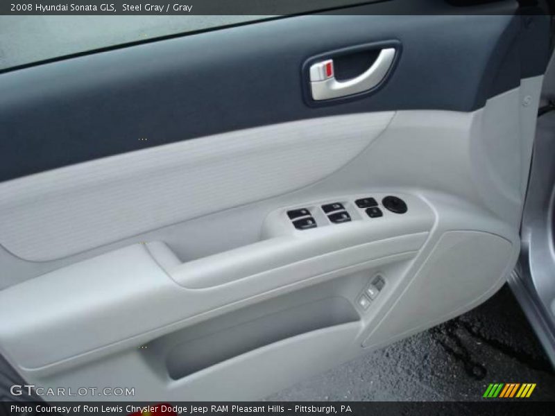 Steel Gray / Gray 2008 Hyundai Sonata GLS