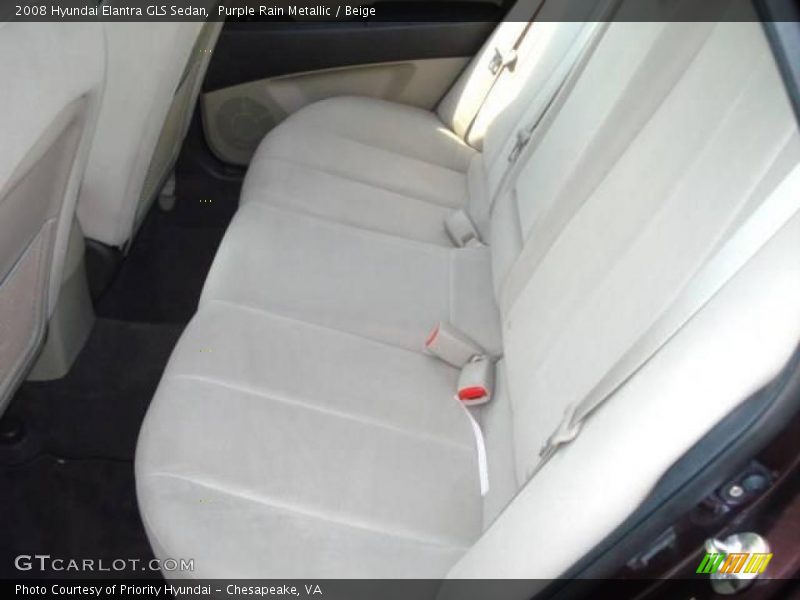 Purple Rain Metallic / Beige 2008 Hyundai Elantra GLS Sedan
