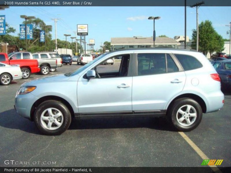 Silver Blue / Gray 2008 Hyundai Santa Fe GLS 4WD