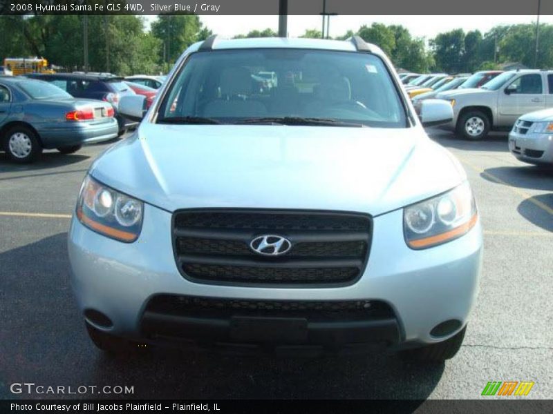 Silver Blue / Gray 2008 Hyundai Santa Fe GLS 4WD