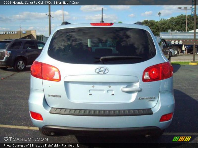 Silver Blue / Gray 2008 Hyundai Santa Fe GLS 4WD