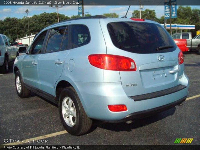 Silver Blue / Gray 2008 Hyundai Santa Fe GLS 4WD