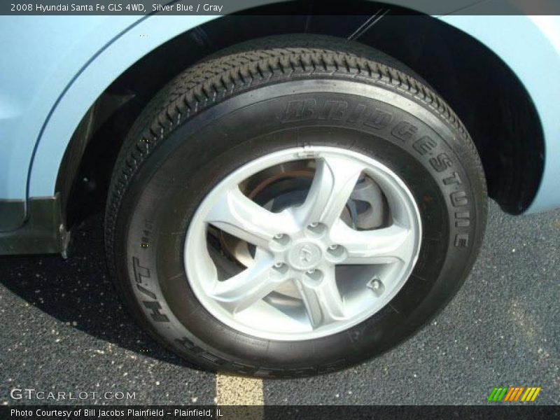 Silver Blue / Gray 2008 Hyundai Santa Fe GLS 4WD