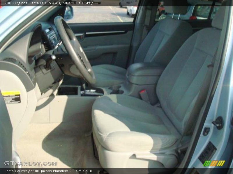 Silver Blue / Gray 2008 Hyundai Santa Fe GLS 4WD