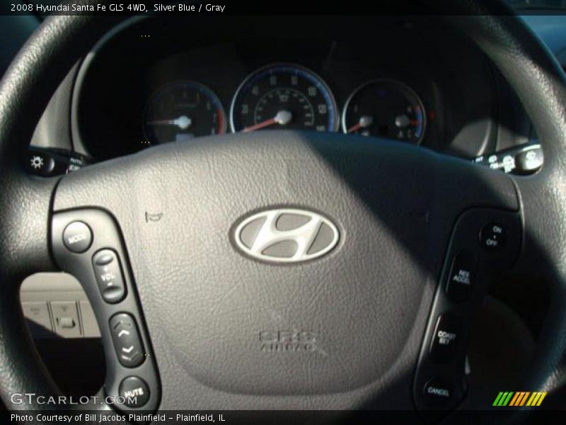 Silver Blue / Gray 2008 Hyundai Santa Fe GLS 4WD