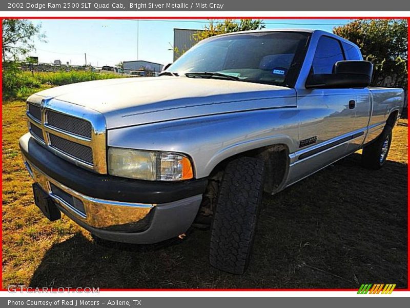 Bright Silver Metallic / Mist Gray 2002 Dodge Ram 2500 SLT Quad Cab