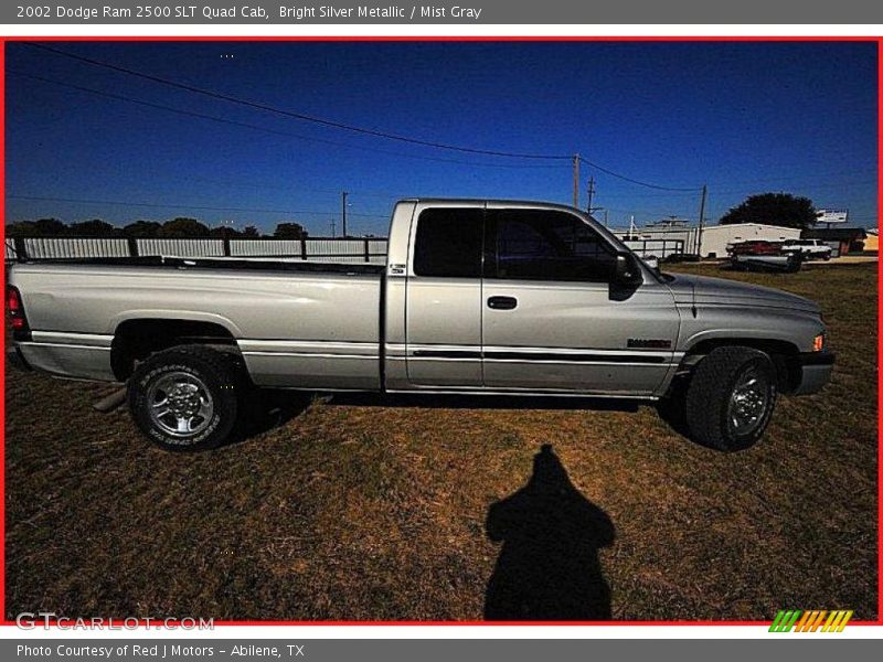 Bright Silver Metallic / Mist Gray 2002 Dodge Ram 2500 SLT Quad Cab