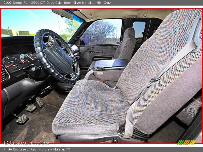 Bright Silver Metallic / Mist Gray 2002 Dodge Ram 2500 SLT Quad Cab