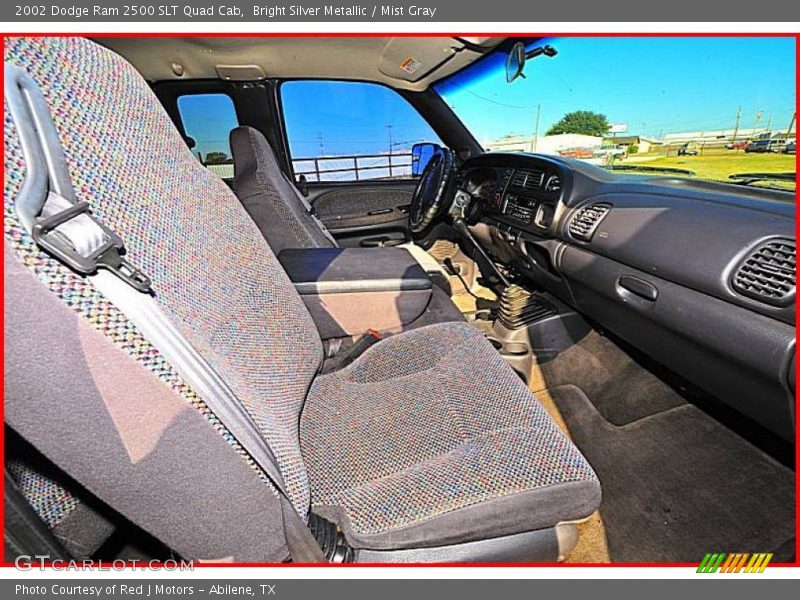 Bright Silver Metallic / Mist Gray 2002 Dodge Ram 2500 SLT Quad Cab