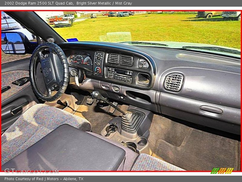 Bright Silver Metallic / Mist Gray 2002 Dodge Ram 2500 SLT Quad Cab