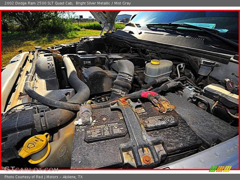 Bright Silver Metallic / Mist Gray 2002 Dodge Ram 2500 SLT Quad Cab