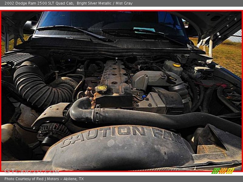 Bright Silver Metallic / Mist Gray 2002 Dodge Ram 2500 SLT Quad Cab