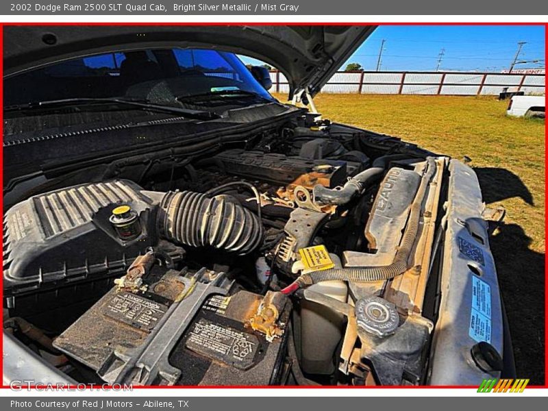 Bright Silver Metallic / Mist Gray 2002 Dodge Ram 2500 SLT Quad Cab
