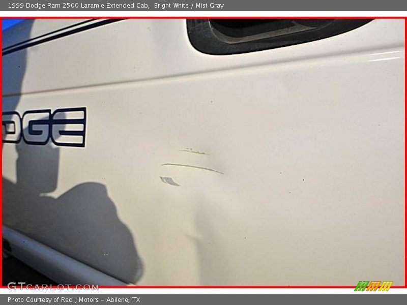 Bright White / Mist Gray 1999 Dodge Ram 2500 Laramie Extended Cab