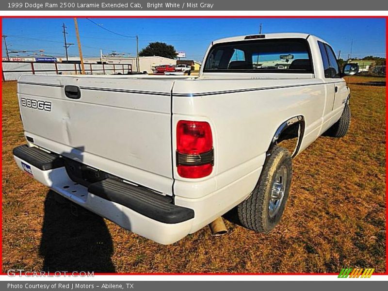 Bright White / Mist Gray 1999 Dodge Ram 2500 Laramie Extended Cab