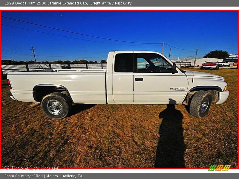 Bright White / Mist Gray 1999 Dodge Ram 2500 Laramie Extended Cab