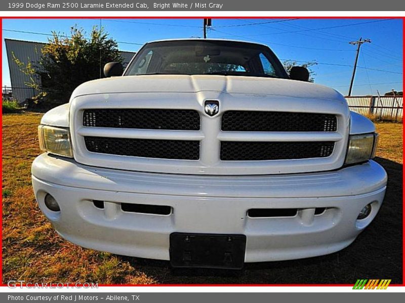 Bright White / Mist Gray 1999 Dodge Ram 2500 Laramie Extended Cab