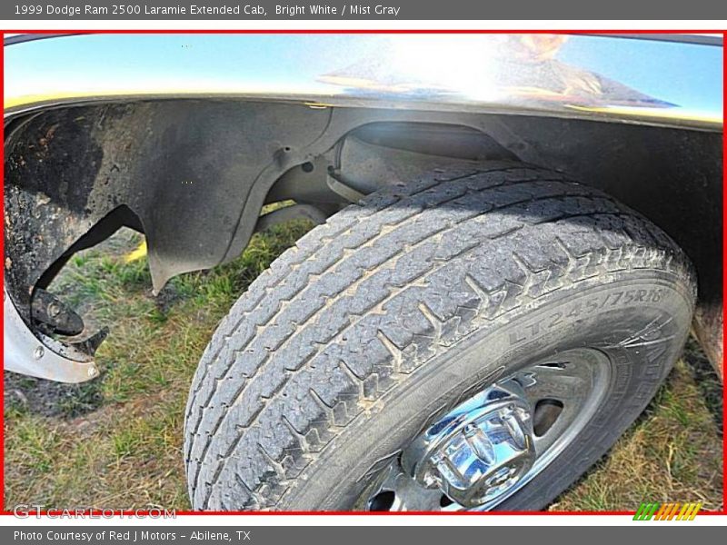 Bright White / Mist Gray 1999 Dodge Ram 2500 Laramie Extended Cab