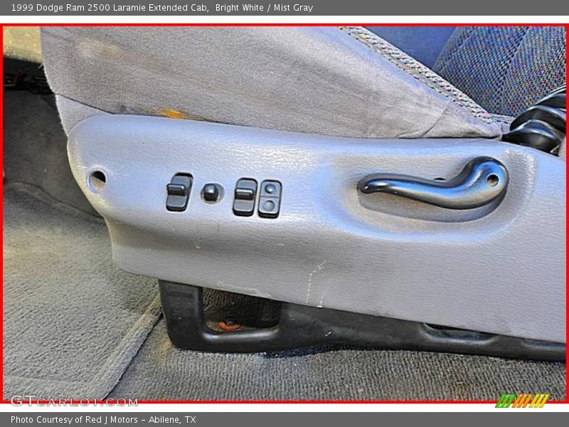 Bright White / Mist Gray 1999 Dodge Ram 2500 Laramie Extended Cab
