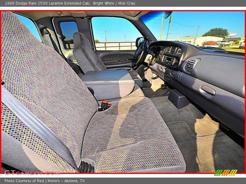 Bright White / Mist Gray 1999 Dodge Ram 2500 Laramie Extended Cab