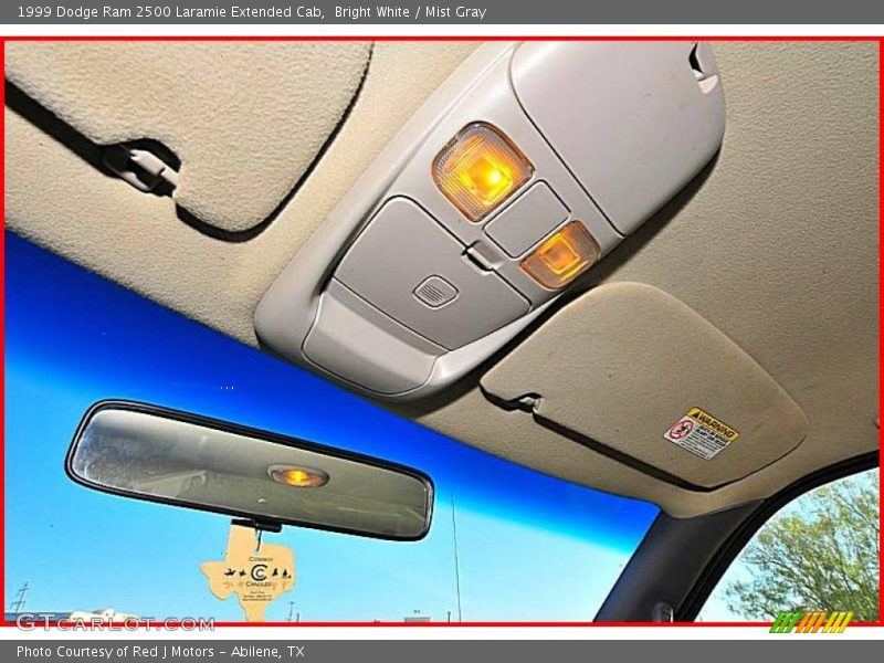 Bright White / Mist Gray 1999 Dodge Ram 2500 Laramie Extended Cab