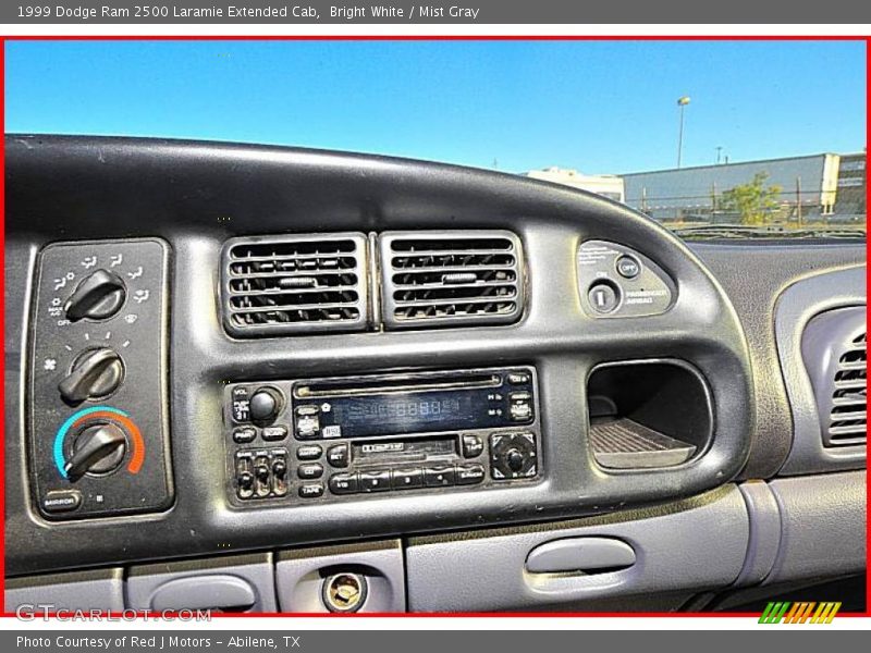 Bright White / Mist Gray 1999 Dodge Ram 2500 Laramie Extended Cab