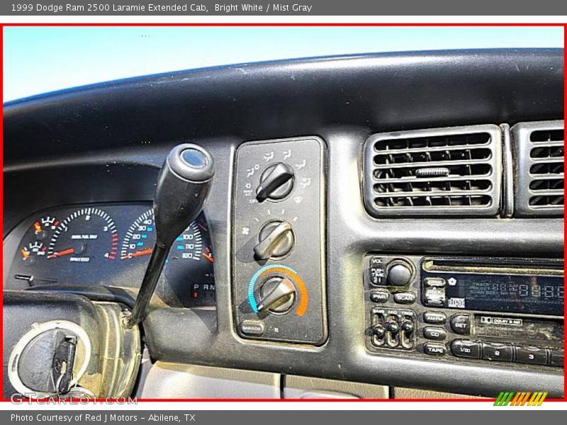 Bright White / Mist Gray 1999 Dodge Ram 2500 Laramie Extended Cab