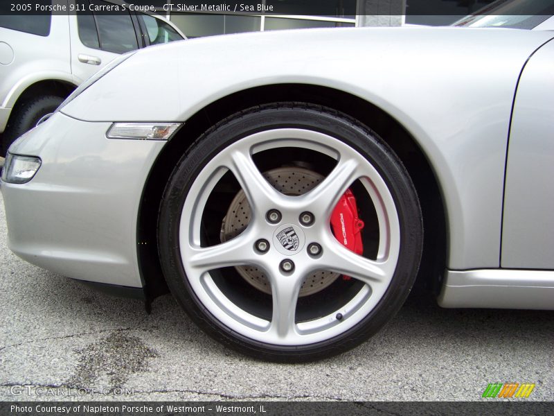 GT Silver Metallic / Sea Blue 2005 Porsche 911 Carrera S Coupe