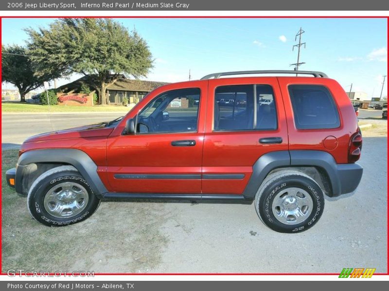 Inferno Red Pearl / Medium Slate Gray 2006 Jeep Liberty Sport