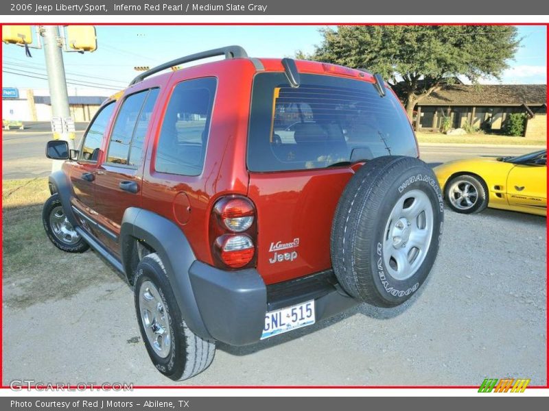 Inferno Red Pearl / Medium Slate Gray 2006 Jeep Liberty Sport
