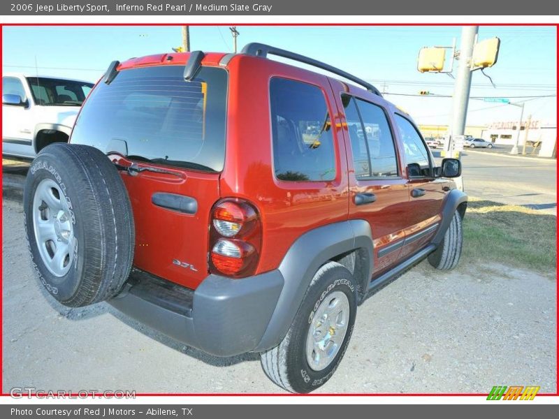 Inferno Red Pearl / Medium Slate Gray 2006 Jeep Liberty Sport