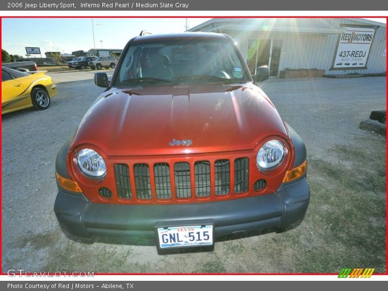 Inferno Red Pearl / Medium Slate Gray 2006 Jeep Liberty Sport