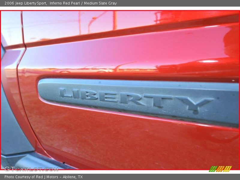 Inferno Red Pearl / Medium Slate Gray 2006 Jeep Liberty Sport