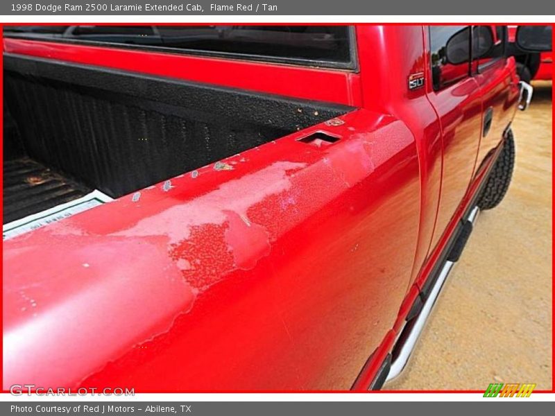 Flame Red / Tan 1998 Dodge Ram 2500 Laramie Extended Cab