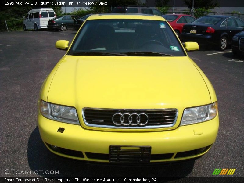 Brilliant Yellow / Onyx 1999 Audi A4 1.8T quattro Sedan