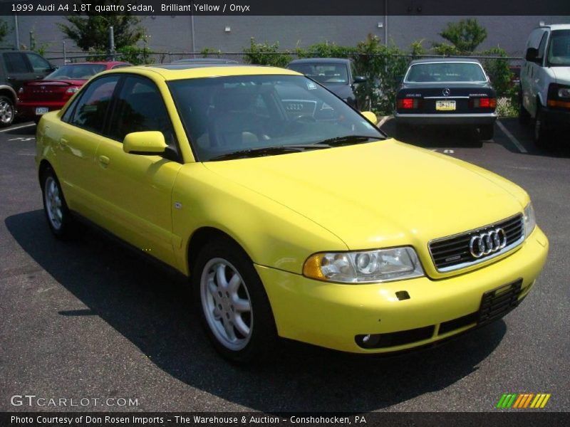 Brilliant Yellow / Onyx 1999 Audi A4 1.8T quattro Sedan