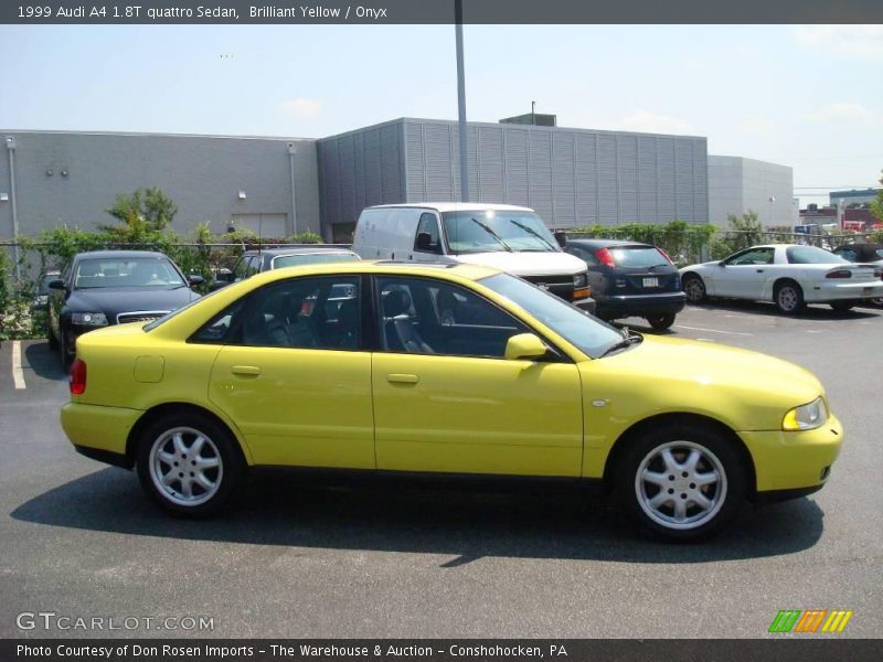 Brilliant Yellow / Onyx 1999 Audi A4 1.8T quattro Sedan