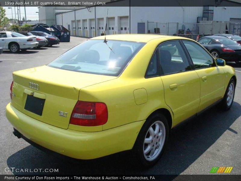 Brilliant Yellow / Onyx 1999 Audi A4 1.8T quattro Sedan