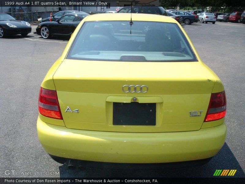 Brilliant Yellow / Onyx 1999 Audi A4 1.8T quattro Sedan