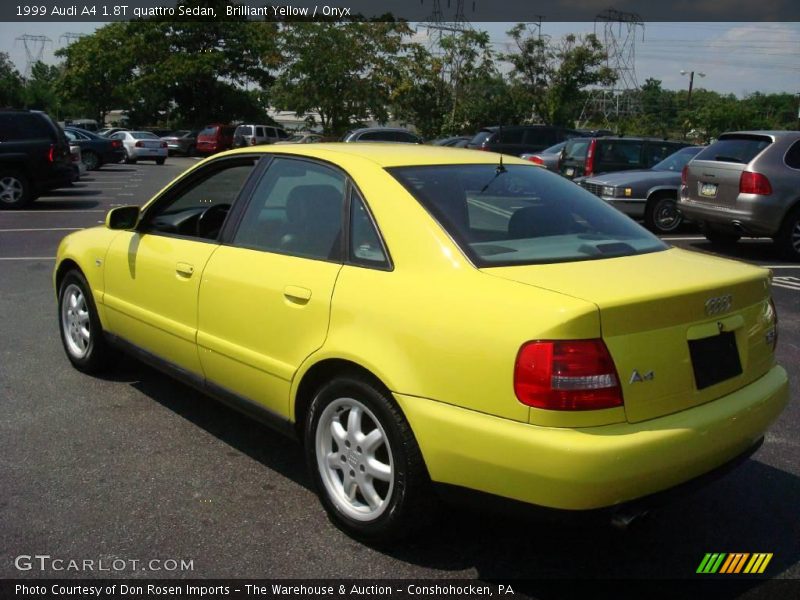 Brilliant Yellow / Onyx 1999 Audi A4 1.8T quattro Sedan
