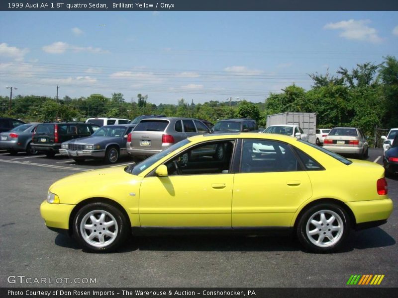 Brilliant Yellow / Onyx 1999 Audi A4 1.8T quattro Sedan