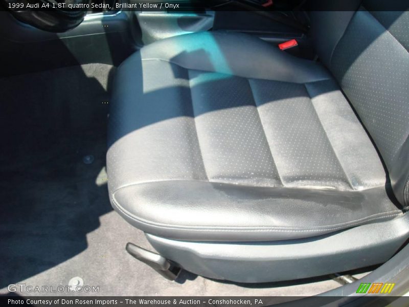 Brilliant Yellow / Onyx 1999 Audi A4 1.8T quattro Sedan