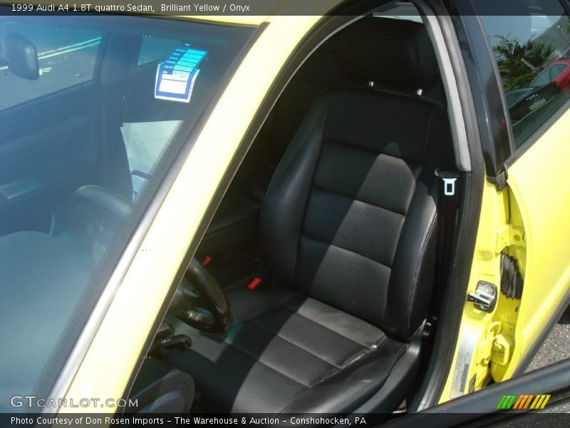 Brilliant Yellow / Onyx 1999 Audi A4 1.8T quattro Sedan