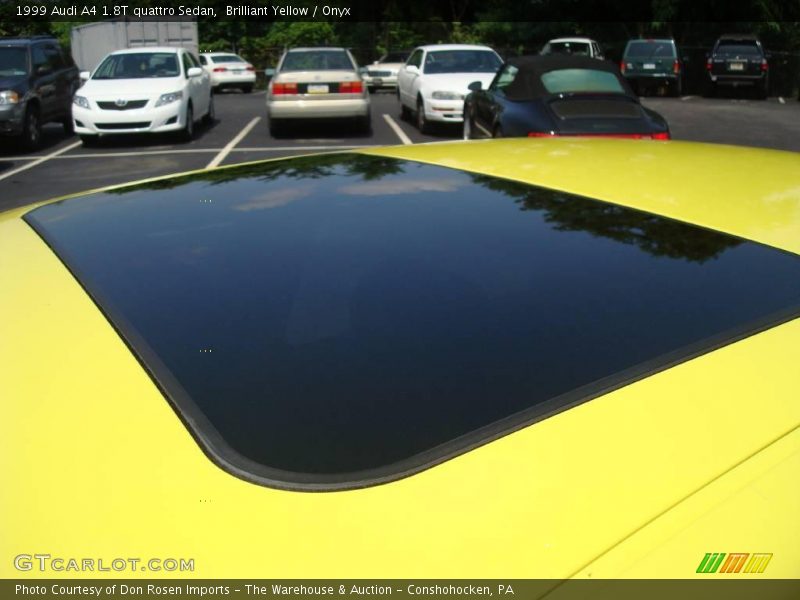 Brilliant Yellow / Onyx 1999 Audi A4 1.8T quattro Sedan
