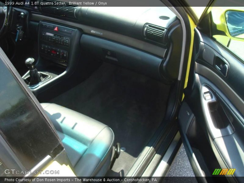 Brilliant Yellow / Onyx 1999 Audi A4 1.8T quattro Sedan