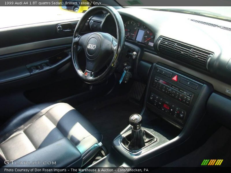 Brilliant Yellow / Onyx 1999 Audi A4 1.8T quattro Sedan