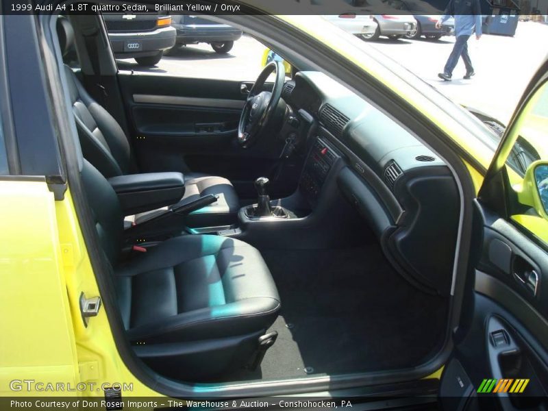 Brilliant Yellow / Onyx 1999 Audi A4 1.8T quattro Sedan